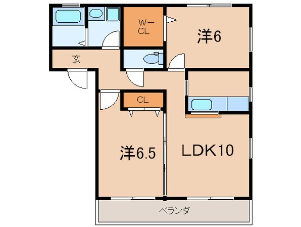 メゾンことぶきの物件間取画像